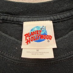 Vtg Y2K Planet Hollywood T Shirt Mens M New York Ink Tattoo Heart Knife Gtaphic