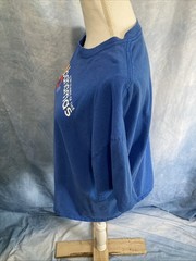 Vtg Y2K Gildan Bahamas Travel T Shirt XL Blue Single Stitch Heavy Cotton Retro