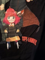 Spy x Family Graphic T-Shirt Black Size Medium Unisex