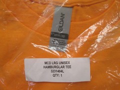 Brand New McDonald’s Limited Edition Hamburglar Orange Employee Large T-Shirt L