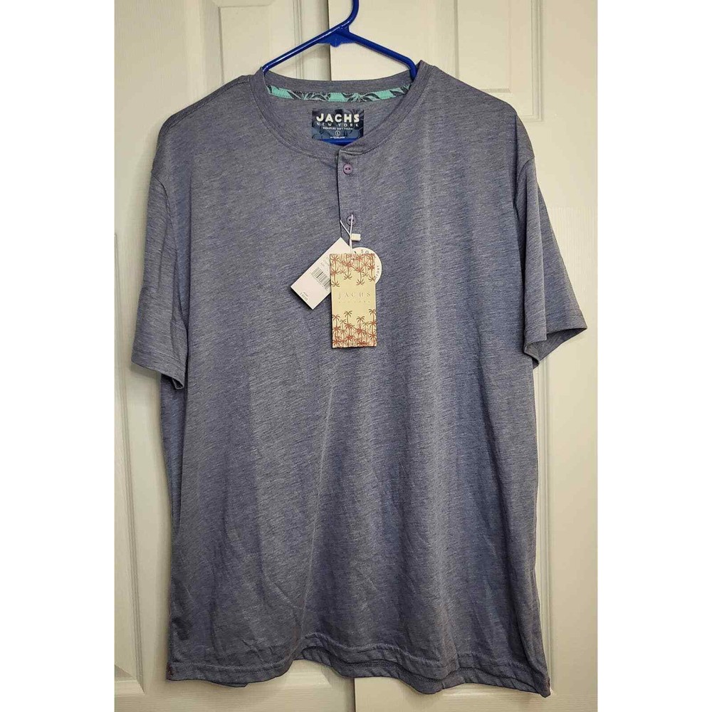Jachs New York Men’s Ultra Soft Blue Tee- Size Large