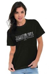 Christian Faith Pop Culture Jesus Lives Lord Womens or Mens Crewneck T Shirt Tee
