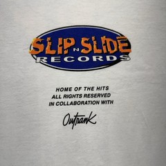 Outrank Brand Men’s Slip N Slide Records T-Shirt 2 Sided Graphic T-Shirt XL