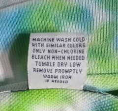 Ivy Crew Options~Tie Dye Polo Shirt Top~Sz. Medium~Green/Blue~Excellent Upcycle
