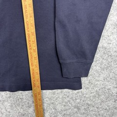 Eddie Bauer Turtle Neck Long Sleeve Shirt Mens LT Navy Blue