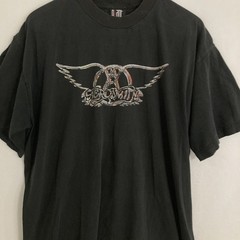 Vtg Aerosmith Shirt Mens XL Distressed Giant Tag Rock Band Graphic Logo Tee 90s
