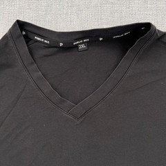 Public Rec V Neck Tee & Henley Shirt Lot Men XXL Black White Stretch Casual