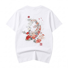 Niepce Japanese Streetwear T-Shirt Embroidery Graphic Tee for Men