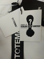 NWT RARE TEEBLOG TOTEMA Graphic Men Tee Shirt 3XL White Puzzle Pieces Blue Man