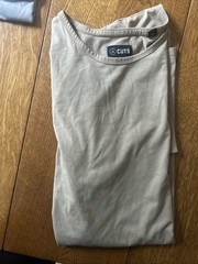 Men’s Cuts Elongated T-Shirt Size XXL White, Grey, Brown – 3 Pack