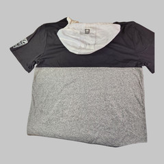 Ecko Unltd Men’s Hoodie T-Shirt Panel Stitched Colorblock Short Sleeve Tee NWT