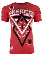 American Fighter Men’s T-shirt Alaska Red Crew neck Athletic XS-5XL