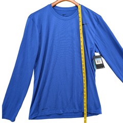 Nike Legend 2.0 T Shirt Mens Blue Long Sleeve Dri Fit Crewneck Pullover Tee Sz M