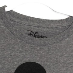Vintage-Look Disney Mickey Mouse Size M Heather Gray T-Shirt
