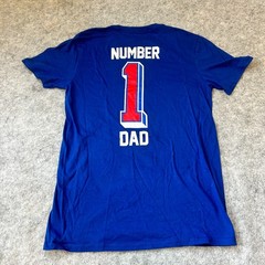 Buffalo Bills NFL Fanatics Number 1 Dad T Shirt Small Blue Football Short Sleeve