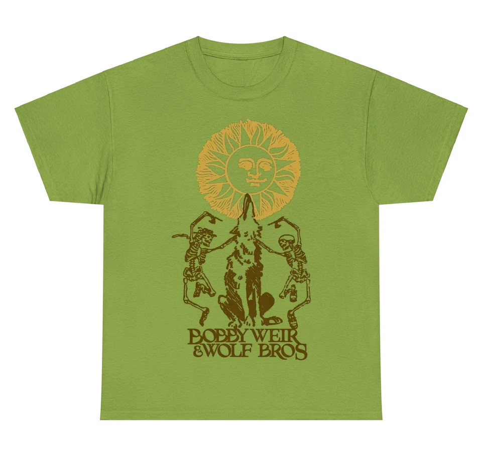 Bob Weir n Wolf Bros band poster Graphic T Shirt Size S-5XL