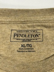 Pendleton Shirt Size XL Adult Tan Crewneck Short Sleeve Pocket Tee Mens