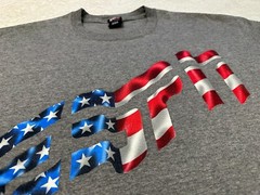 Vintage 1990s 90s ESPN TV Sports Store USA American Flag Graphic Promo T-Shirt L