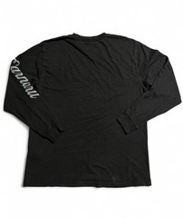 Carhartt Men’s Black Long Sleeve Crew Neck Graphic Logo Cotton Knit T-Shirt M