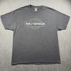 Harley-Davidson Shirt Mens XL Gray Stubbs Houston Texas Dealer Motorcycle Tee