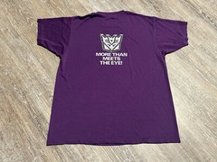 Vintage 90s The TRANSFORMERS T-Shirt USA Single Stitch More Than Meets Eye Hanes