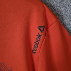 Reebok Shirt Men 2XL Orange Dont Just Stand There Graphic Short Sleeve Athletic