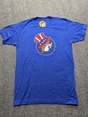 NWT Buc-ees “Freedom Ringing” 4th Of July T-Shirt Fireworks Blue Mens Medium