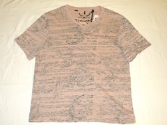 Jeans by Buffalo Muted Baroque Graphic Slim Fit T-Shirt XXL in Nectar NWT