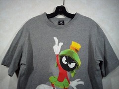 Warner Bros Vtg.Marvin The Martian Lonney Tunes 1996 T-Shirt Men M Gray