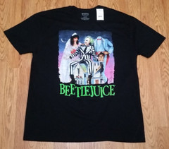 Beetlejuice t-shirt 1988 Movie (XL) Black with Logo of the Front