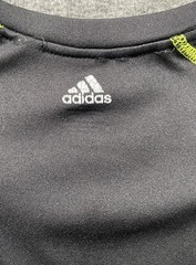 Adidas Climate Short Sleeve T-shirt Black with Neon Yellow Stitching Size M
