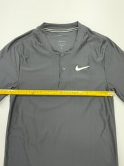 Nike Men Dri-FIT Dark Gray Polo Size M Regular Fit Moisture Wicking
