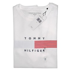 TOMMY HILFIGER MSRP$39.50 MEN’S WHITE CREW NECK SHORT SLEEVE T-SHIRT SIZE M