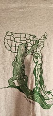 NWT GIDAN Ultra Cotton men Sz M *NEWTS* Lizards graphic light gray