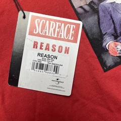 Scarface X Reason Shirt Mens Medium Red Tony Montana Double Sided Graphic
