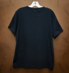 OTHERSIDE T-Shirt size L Dark Navy Coated Logo Front Made in Italy