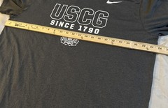 Nike United States Coast Guard USCG Men’s XL DRI-FIT Gray T-Shirt Military Tee