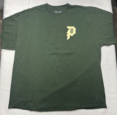 Primitive Skateboarding DIRTY P Green Graphic Print Men’s T-Shirt Sz 2XL Flaw
