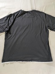 Murano Shirt Mens 2XL Black Liquid Luxury Slim Fit Long Sleeve Crewneck Tee