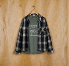 Mossimo T Shirt Large Made USA Country Walks Geese Ducks Cottagecore Vtg Y2K 90s