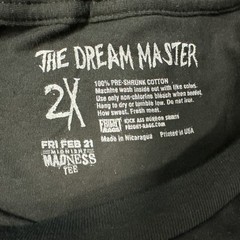 Fright Rags The Dream Master (Mens 2XL) – T-Shirt – Brand New – Midnight Madness