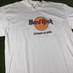 Hard Rock Cafe Cayman Islands White Graphic T-Shirt Mens XL NWT New