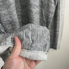 Vince Mens XXL Gray Sweater Tee Long Sleeve Cotton Cashmere Modal Lightweight *