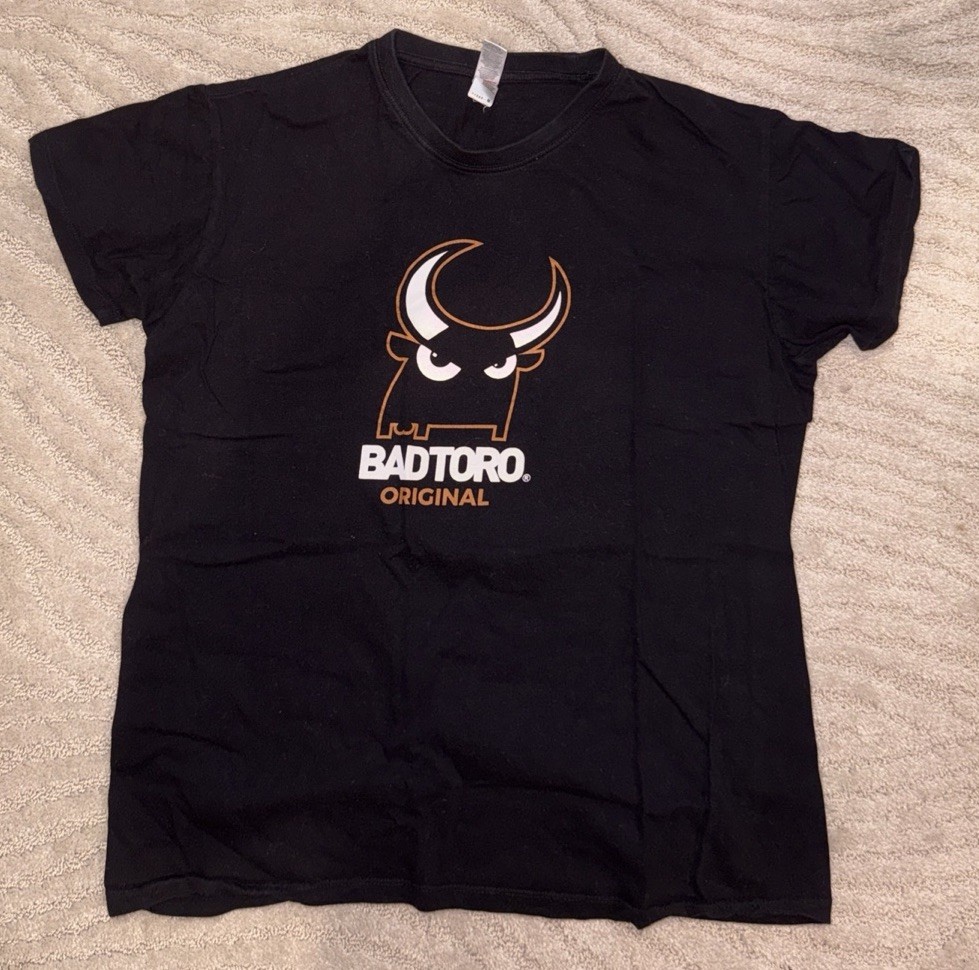 Bad Toro Original Graphic T-Shirt Black Men’s Size M Sol’s Regent Bull Mascot