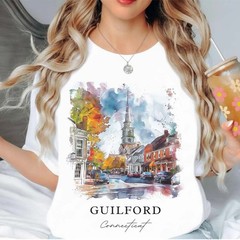 Guilford Unisex Shirt Travel Gift Connecticut Trip Lover Souvenir Tee