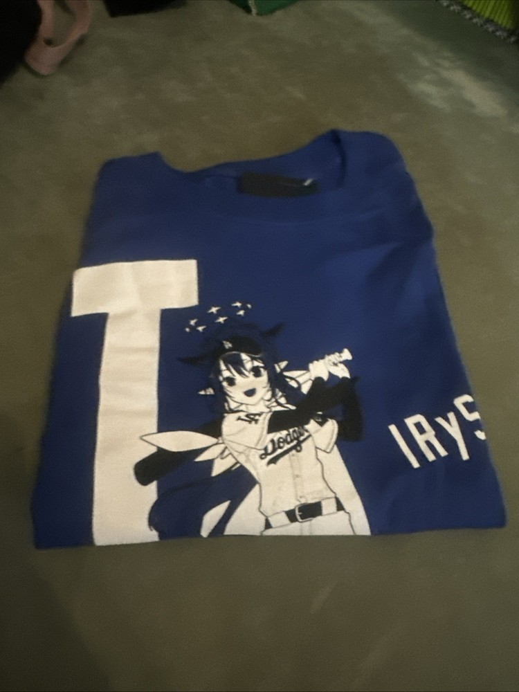 Official Event @ LA Dodgers x Hololive Night IRYS T-Shirts 7/5/25 Size Large.