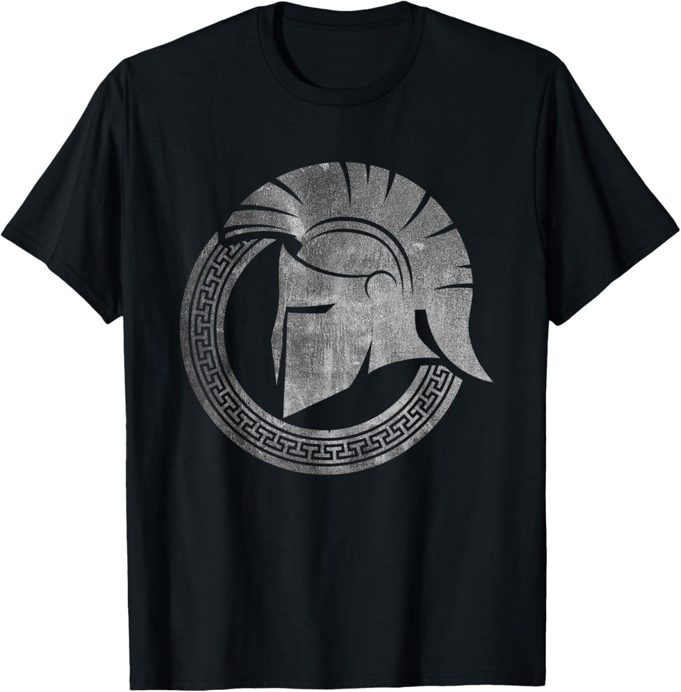 Spartan Warrior Helmet Ancient Greek Vintage T-Shirt