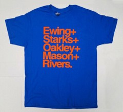 NYK 1994 Retro Names T Shirt, Patrick Ewing, John Starks, Oakley