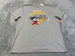 NEW Disney Shirt Adult Large Gray Mickey Mouse Pluto Icons WDW New Heights Parks