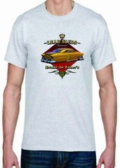 Adult DryBlend® T-Shirt – (SLEDS FOREVER – GOLD LOW RIDER HOT ROD)